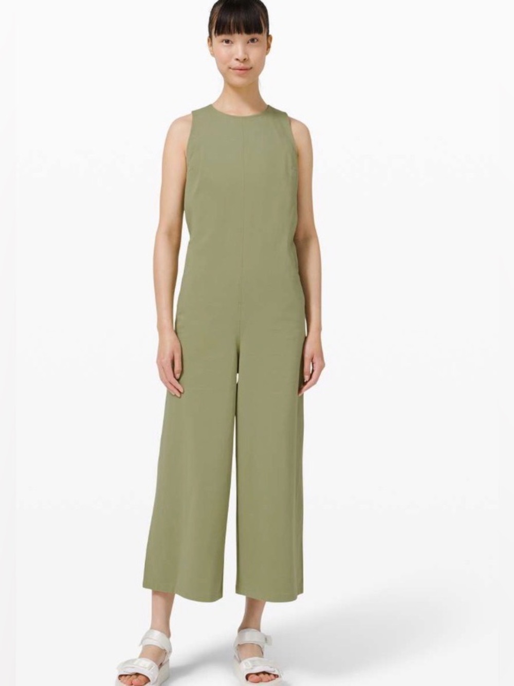 Lululemon Pocketed Wide Leg Jumpsuit - Rosemary Green
